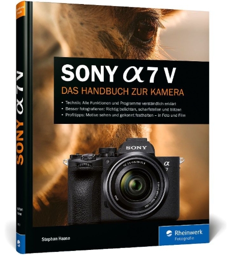 Buchcover und Innenansicht für das Buch: Sony Alpha 7 V