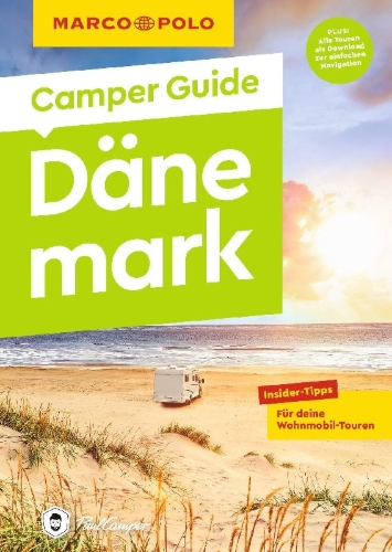 Buchcover und Innenansicht für das Buch: MARCO POLO Camper Guide Dänemark