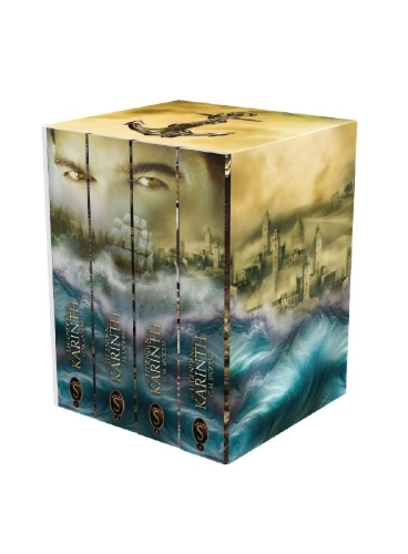 Buchcover und Innenansicht für das Buch: Die Legenden von Karinth - Die komplette Reihe im Schuber