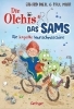 Buchcover und Innenansicht für das Buch: Die Olchis und das Sams. Die kaputte Wunschmaschine