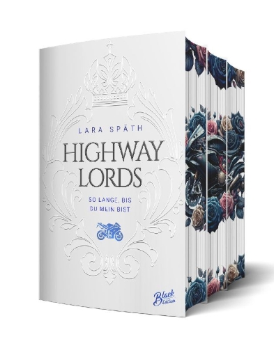 Buchcover und Innenansicht für das Buch: Highway Lords: So lange, bis wir sterben | Aufwendig gestaltete Ausgabe mit Farbschnitt