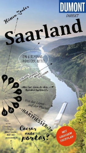Buchcover und Innenansicht für das Buch: DUMONT direkt Reiseführer Saarland