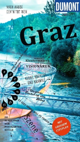 Buchcover und Innenansicht für das Buch: DUMONT direkt Reiseführer Graz