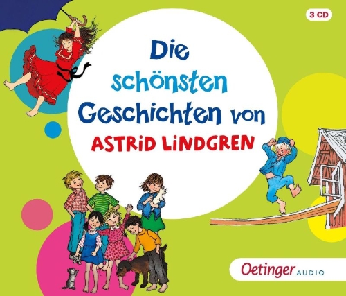Buchcover und Innenansicht für das Buch: Die schönsten Geschichten von Astrid Lindgren