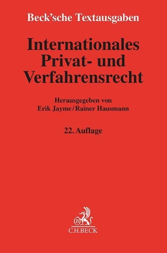 Buchcover und Innenansicht für das Buch: Internationales Privat- und Verfahrensrecht