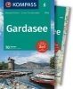 Buchcover und Innenansicht für das Buch: KOMPASS Wanderführer Gardasee, 70 Touren mit Extra-Tourenkarte
