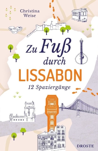 Buchcover und Innenansicht für das Buch: Zu Fuß durch Lissabon