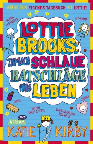 Buchcover und Innenansicht für das Buch: Lottie Brooks: Ziemlich schlaue Ratschläge fürs Leben