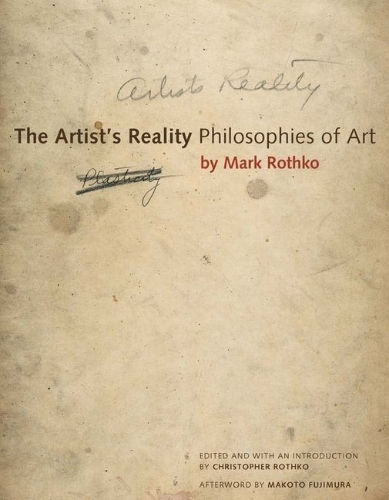 Buchcover und Innenansicht für das Buch: The Artist's Reality