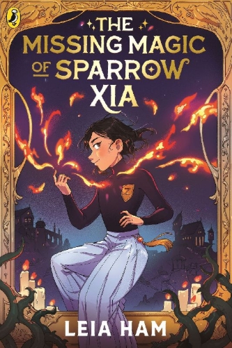 Buchcover und Innenansicht für das Buch: The Missing Magic of Sparrow Xia