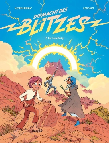 Buchcover und Innenansicht für das Buch: Die Macht des Blitzes 2