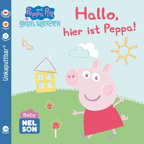 Buchcover und Innenansicht für das Buch: Baby Nelson (unkaputtbar) 1: Hallo, hier ist Peppa!