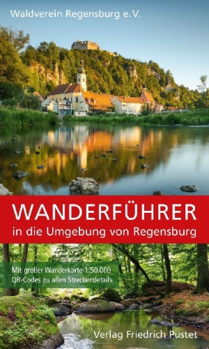 Buchcover und Innenansicht für das Buch: Wanderführer in die Umgebung von Regensburg