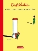 Buchcover und Innenansicht für das Buch: Emil und die Detektive