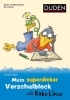 Buchcover und Innenansicht für das Buch: Mein superdicker Vorschulblock mit Rabe Linus