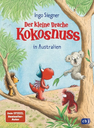 Buchcover und Innenansicht für das Buch: Der kleine Drache Kokosnuss in Australien