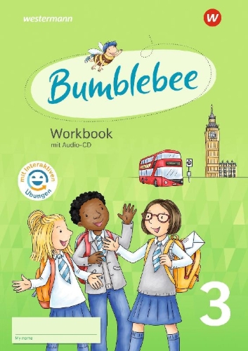 Buchcover und Innenansicht für das Buch: Bumblebee 3. Workbook mit Interaktiven Übungen. Für das 3. / 4. Schuljahr