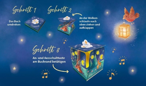 Buchcover und Innenansicht für das Buch: Ich schenk dir ein Licht! Schlaf, Kindlein, schlaf