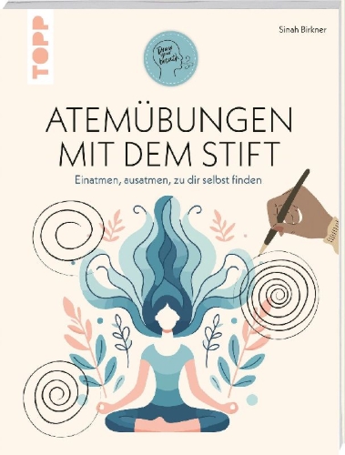 Buchcover und Innenansicht für das Buch: Atemübungen mit dem Stift