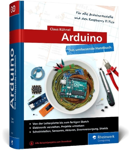 Buchcover und Innenansicht für das Buch: Arduino
