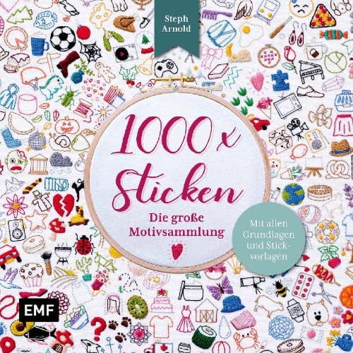 Buchcover und Innenansicht für das Buch: 365 Days of Stitches