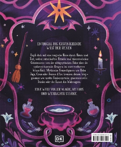 Buchcover und Innenansicht für das Buch: Die Geschichte der Hexen und magischen Frauen