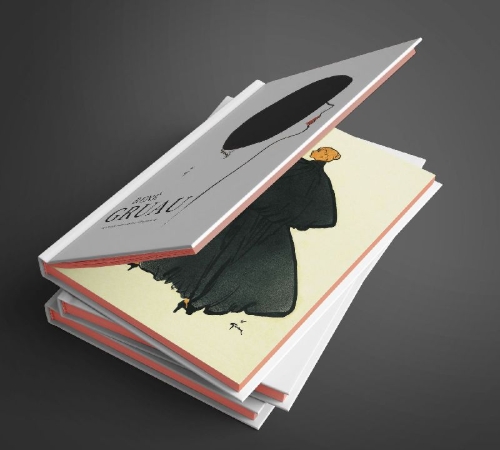 Buchcover und Innenansicht für das Buch: René Gruau