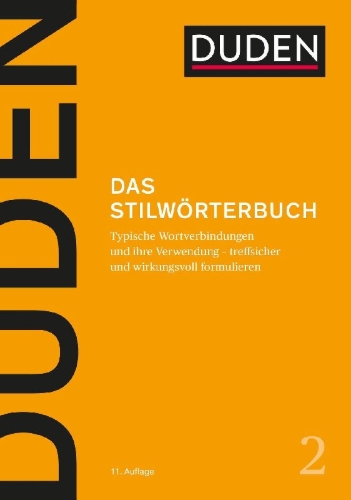 Buchcover und Innenansicht für das Buch: Duden - Das Stilwörterbuch