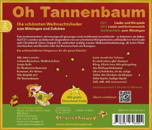 Buchcover und Innenansicht für das Buch: Oh Tannenbaum