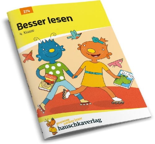 Buchcover und Innenansicht für das Buch: Besser lesen 4. Klasse