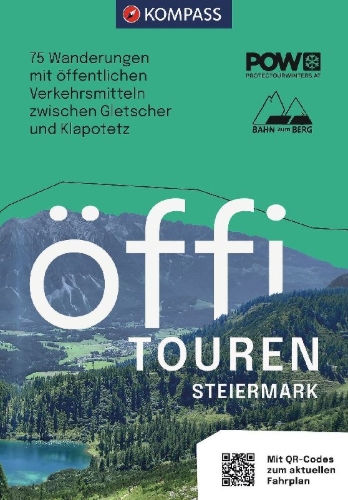 Buchcover und Innenansicht für das Buch: Öffi Touren Steiermark