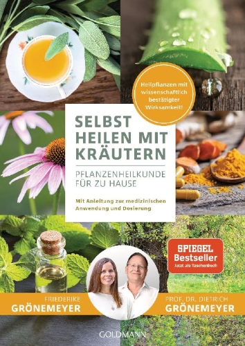 Buchcover und Innenansicht für das Buch: Selbst heilen mit Kräutern