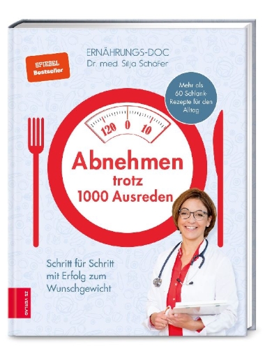 Buchcover und Innenansicht für das Buch: Abnehmen trotz 1000 Ausreden