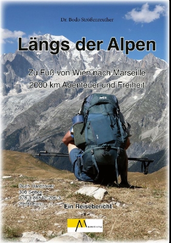 Buchcover und Innenansicht für das Buch: Längs der Alpen