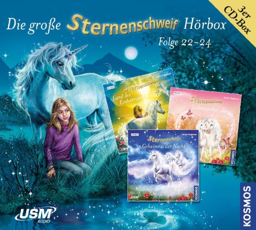 Buchcover und Innenansicht für das Buch: Die große Sternenschweif Hörbox Folge 22-24 (3 Audio-CDs)