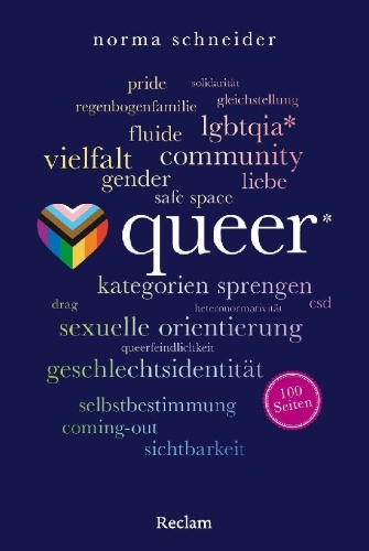 Buchcover und Innenansicht für das Buch: Queer. 100 Seiten