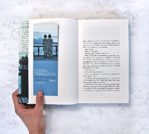 Buchcover und Innenansicht für das Buch: L'amica geniale
