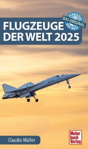 Buchcover und Innenansicht für das Buch: Flugzeuge der Welt 2025