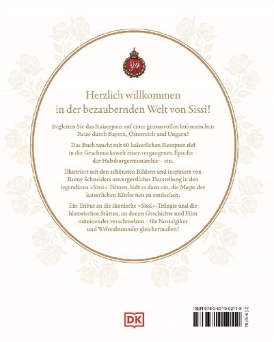 Buchcover und Innenansicht für das Buch: Sissi. Das kaiserliche Kochbuch