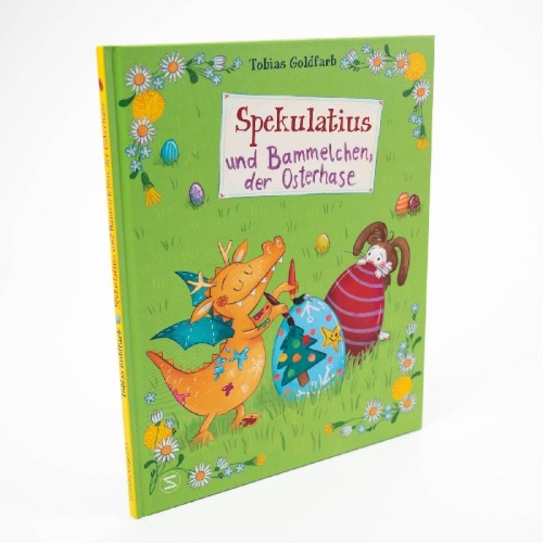 Buchcover und Innenansicht für das Buch: Spekulatius, der Weihnachtsdrache. Spekulatius und Bammelchen, der Osterhase