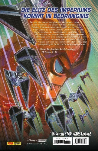 Buchcover und Innenansicht für das Buch: Star Wars Comics: Tie-Jäger Schattengeschwader