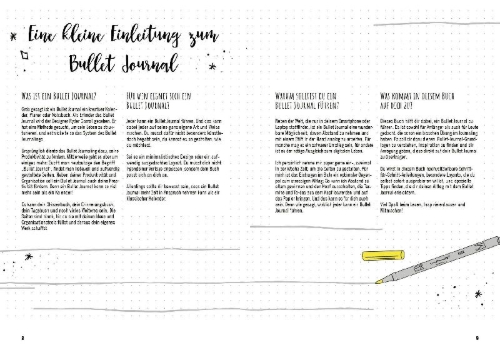 Buchcover und Innenansicht für das Buch: Generation BuJo - Das Anleitungsbuch für Schüler und Studenten