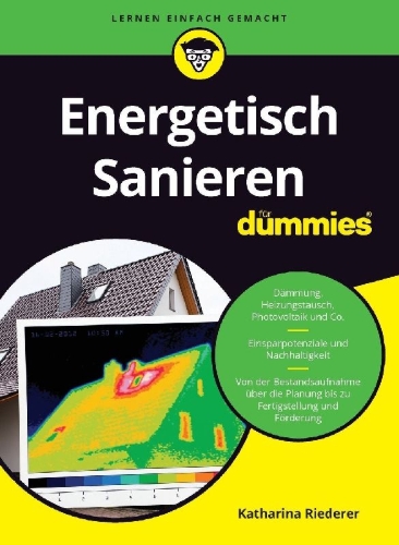 Buchcover und Innenansicht für das Buch: Energetisch Sanieren für Dummies