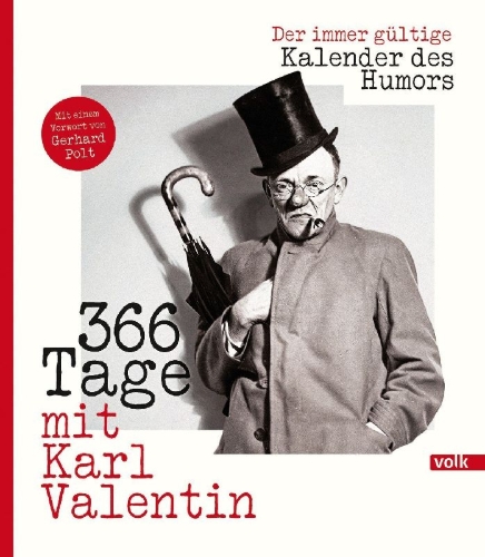 Buchcover und Innenansicht für das Buch: 366 Tage mit Karl Valentin