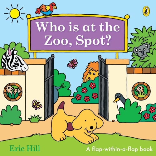 Buchcover und Innenansicht für das Buch: Who is at the Zoo, Spot?