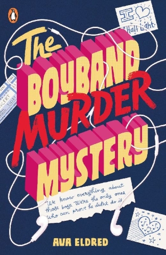 Buchcover und Innenansicht für das Buch: The Boyband Murder Mystery