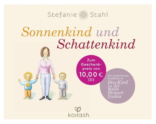 Buchcover und Innenansicht für das Buch: Sonnenkind und Schattenkind