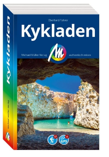 Buchcover und Innenansicht für das Buch: MICHAEL MÜLLER Reiseführer Kykladen