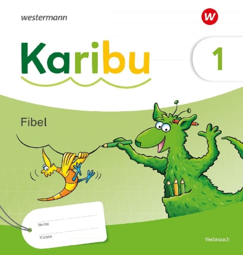 Buchcover und Innenansicht für das Buch: Karibu. Fibel plus Diagnoseheft "Das kann ich" 1: Verbrauch