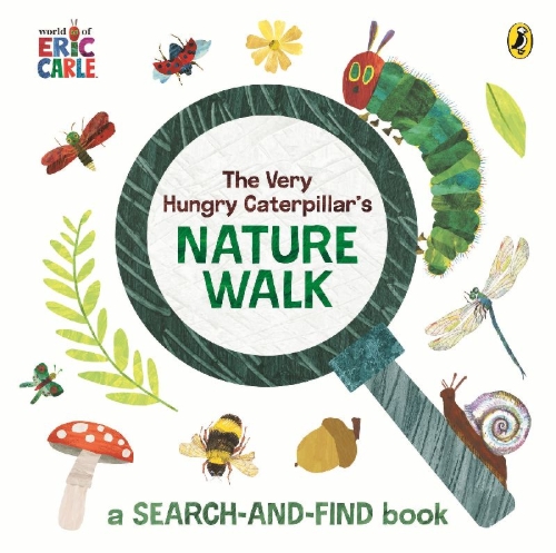 Buchcover und Innenansicht für das Buch: The Very Hungry Caterpillar's Nature Walk